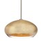 Besa Lighting Brio 14 Cord Pendant, Gold Foil, Satin Nickel Finish, 1x9W LED 1TT-4345GF-LED-SN - alternate 1